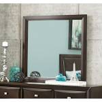 Summerlin Upholstered Panel Mirror - Espresso